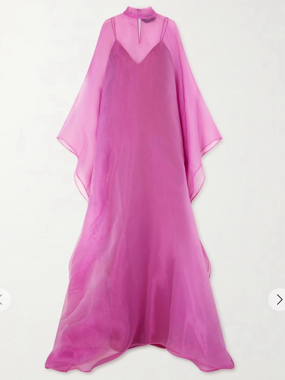 Taller Marmo Sphinx organza turtleneck gown